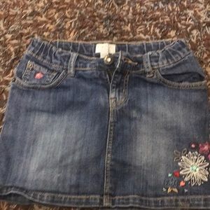 Girls jean skirt size 8